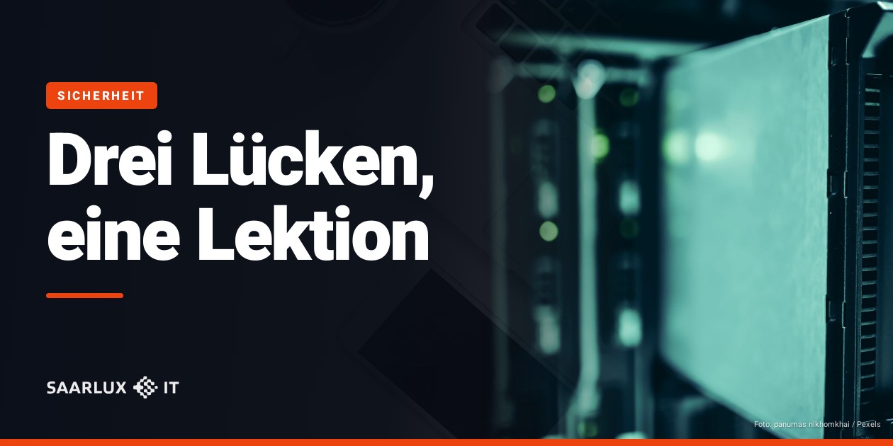 Drei Lücken, eine Lektion