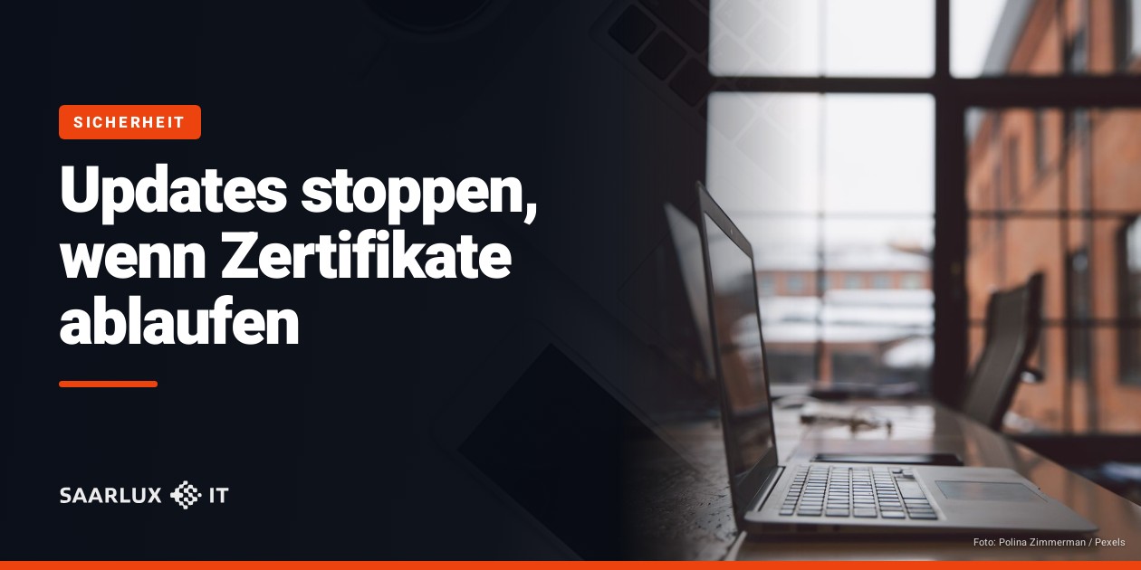 Updates stoppen, wenn Zertifikate ablaufen